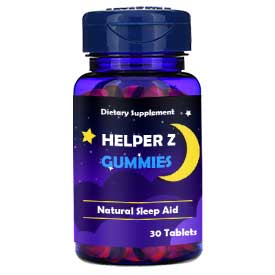 Helper Z ผลิตภัณฑ์อาหารเสริมวิตามินกัมมี่ ช่วยให้นอนหลับง่ายหลับลึก