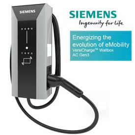เครื่องชาร์จรถยนต์ไฟฟ้า SIEMENS Versi AC EV Charge Gen3