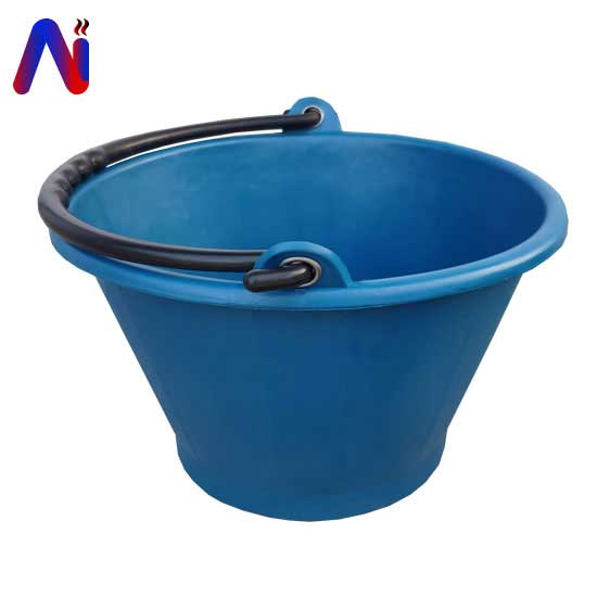 ถังปูนใหญ่ สีฟ้า กระป๋องปูน คุปูน ใช้สำหรับหิ้วปูนในงานก่อสร้าง
