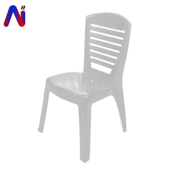 เก้าอี้พลาสติกแบบมีพนักพิงสวยหรูรับน้ำหนักได้ 120กก. สีขาว
